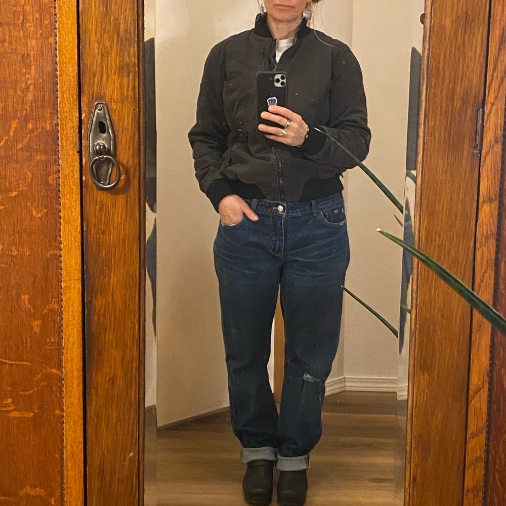 Pilcro Relaxed Straight Leg Jean, size 29 Petite